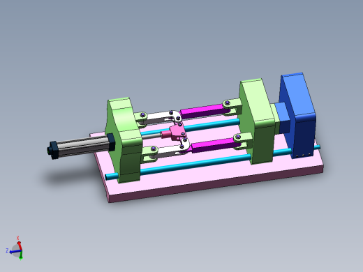 Q058-中型注塑机塑模装置结构设计【三维SolidWorks】