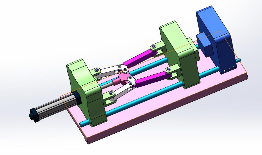 Q058-中型注塑机塑模装置结构设计【三维SolidWorks】