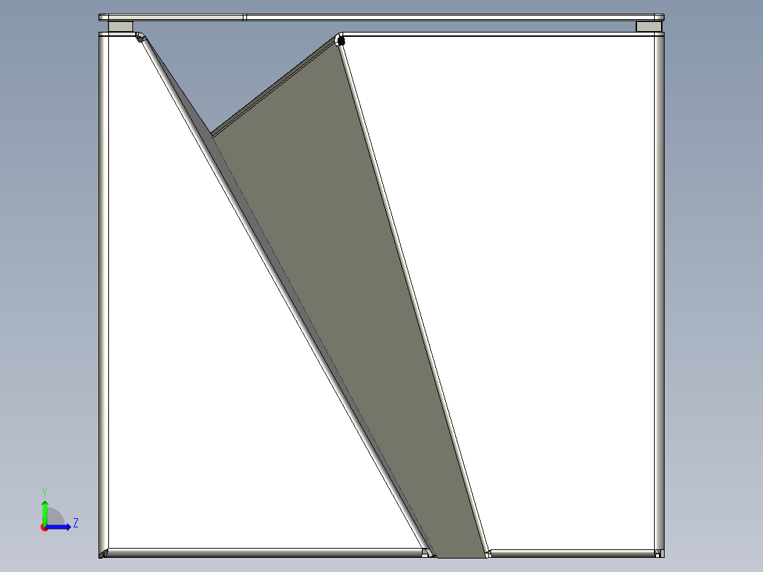 折纸书桌左视图