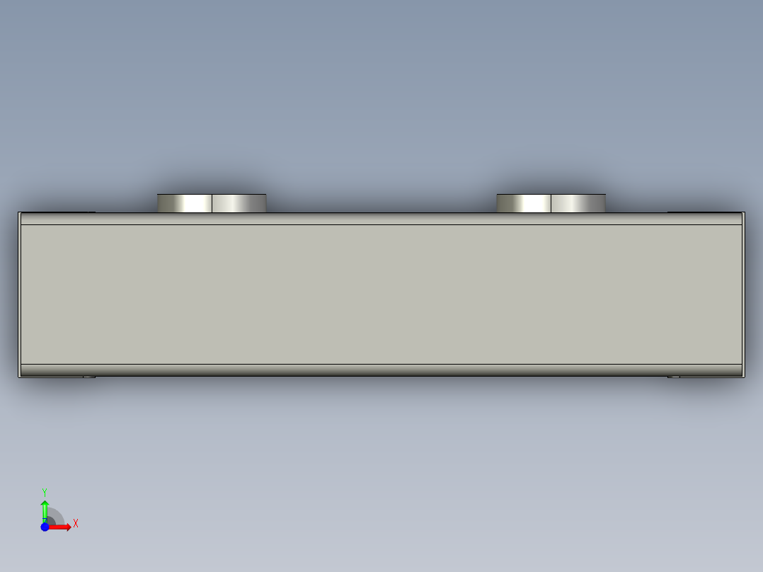 水冷排120x82x27mm侧孔款前视图