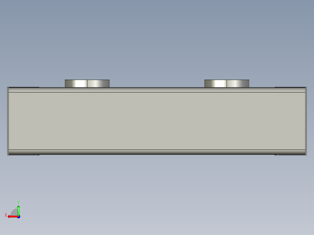 水冷排120x82x27mm侧孔款后视图