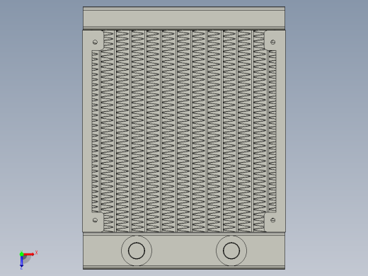 水冷排120x82x27mm侧孔款俯视缩略图