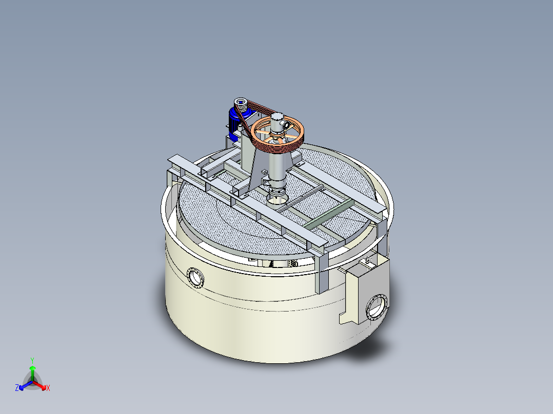 浮选柱正等轴测图