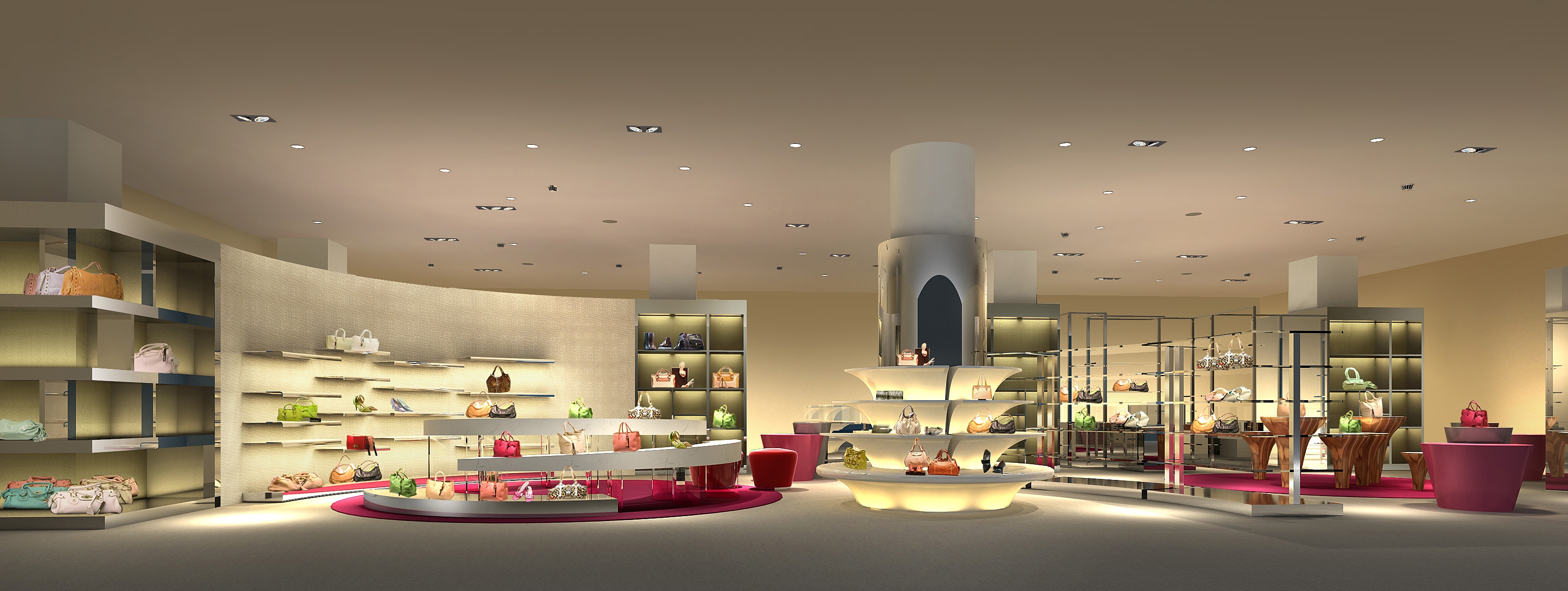 澳门新八佰伴百貨四樓女裝部施工圖+实景图