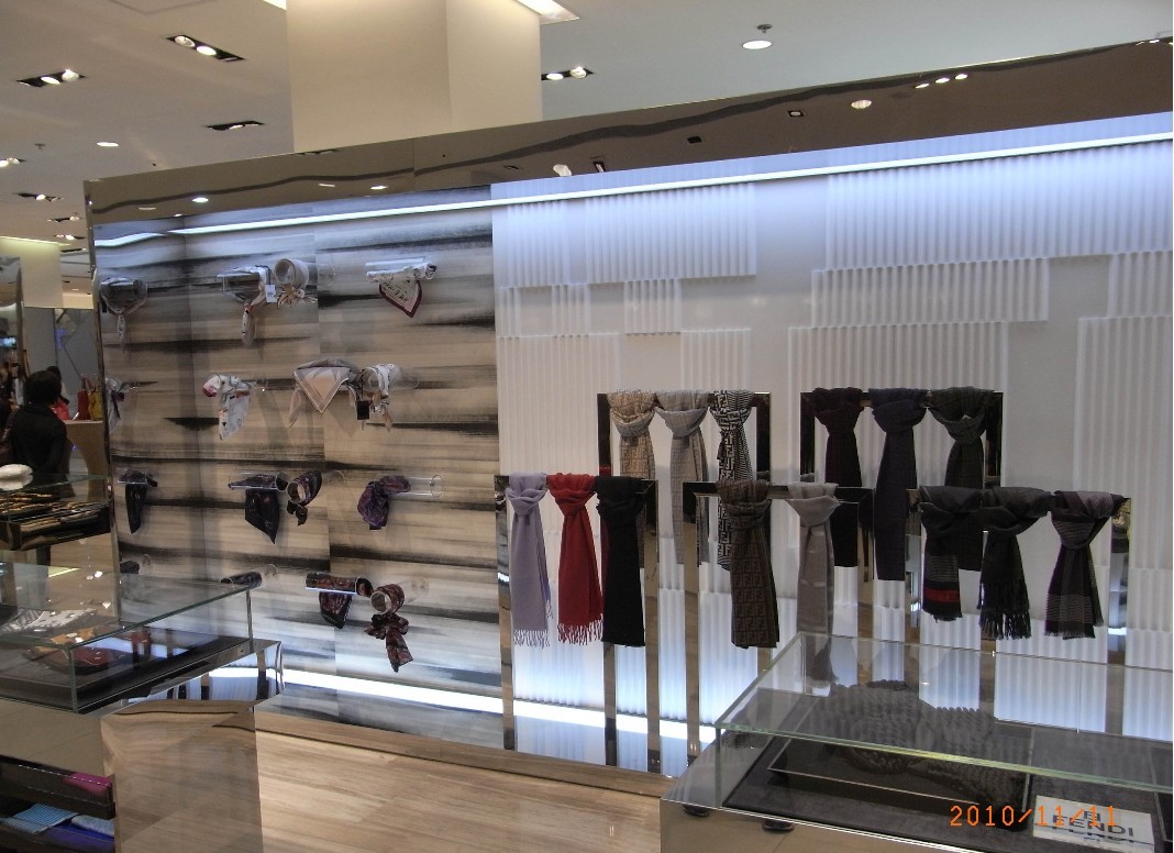 澳门新八佰伴百貨四樓女裝部施工圖+实景图