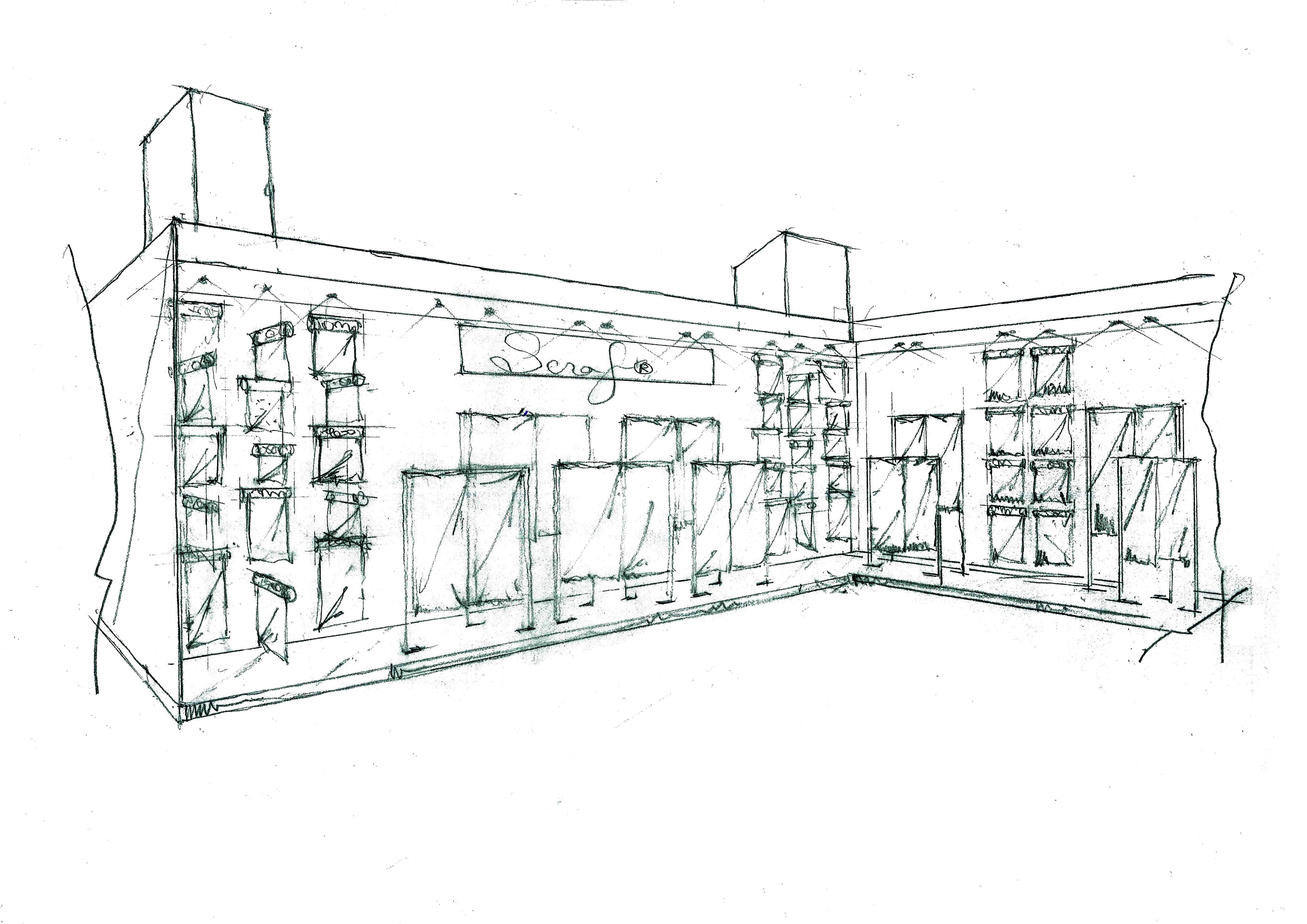 澳门新八佰伴百貨四樓女裝部施工圖+实景图