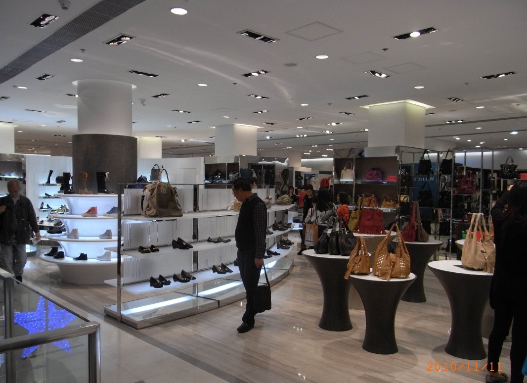 澳门新八佰伴百貨四樓女裝部施工圖+实景图