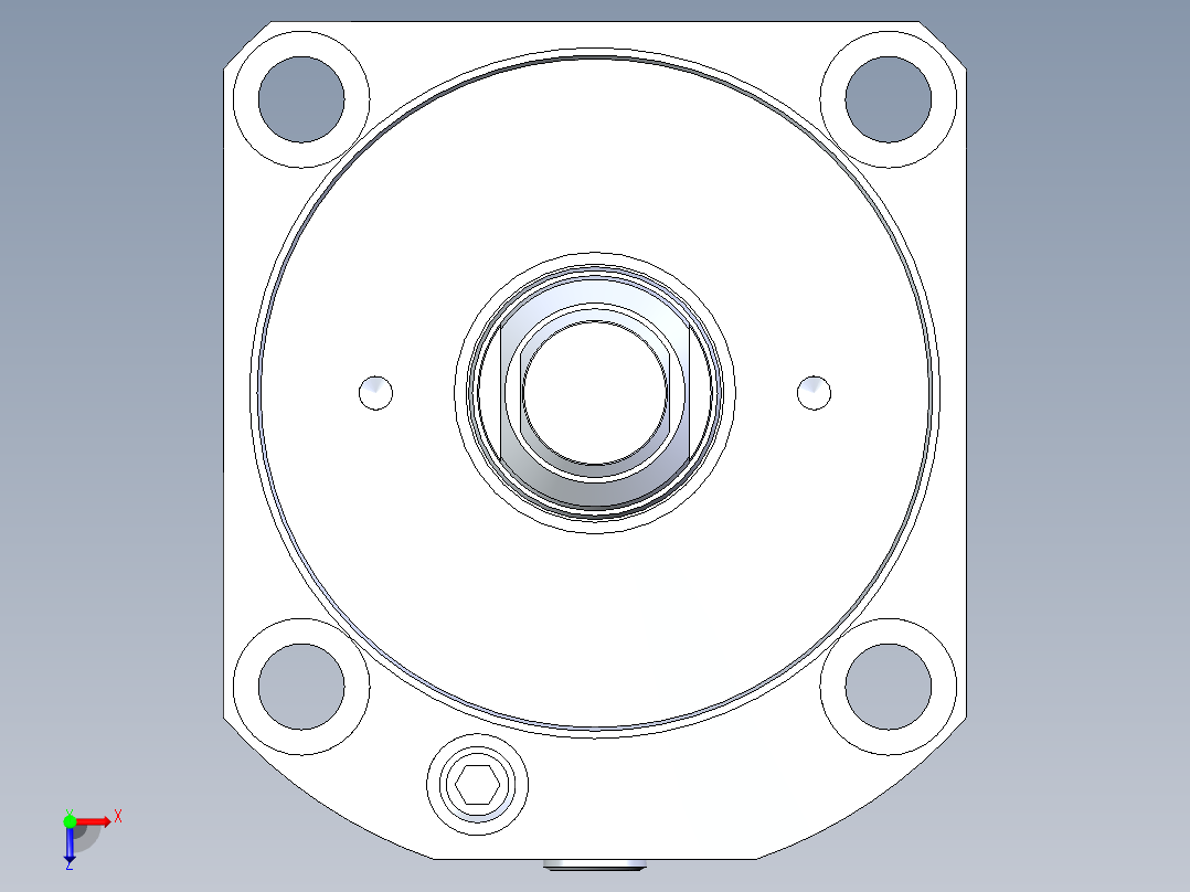 KOSMEKLC0902-GxM-E多系列多零件图纸模型俯视图