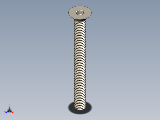 Screw_ISO_10642_M4x40_A2.STEP正等轴测缩略图