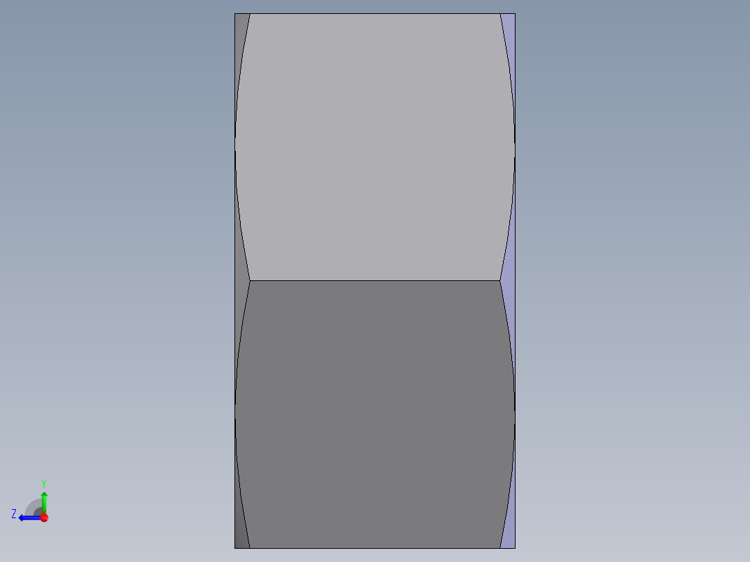 粗牙I型六角螺母  M801右视图