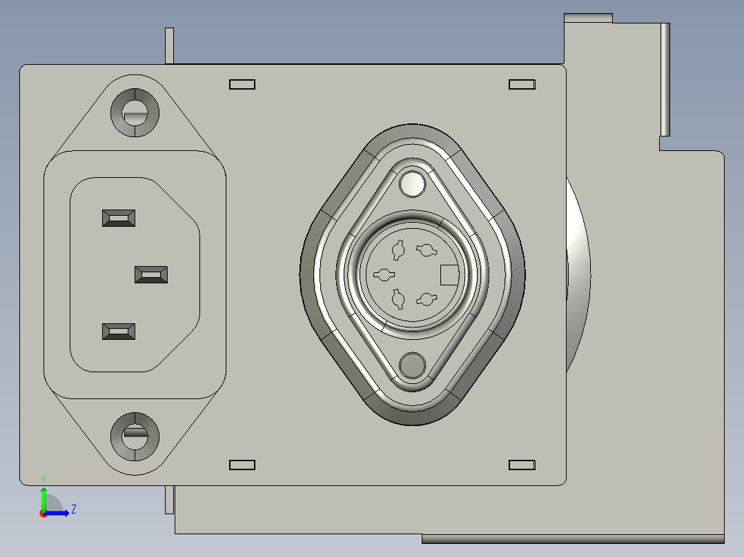 A0002501-Rolie P35A 灯模块左视图