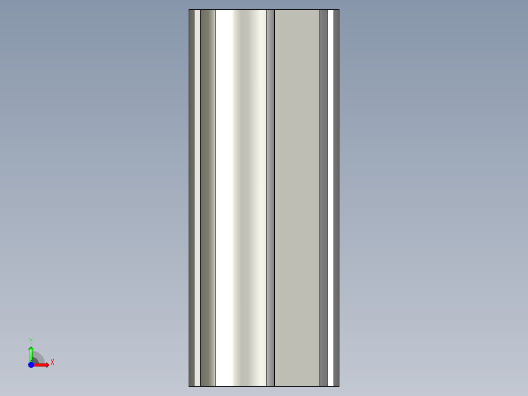 升降导轨前视图
