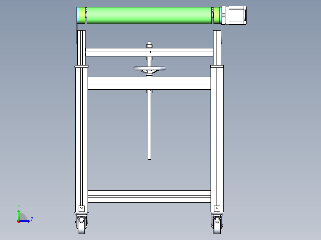 升降皮带机左视图