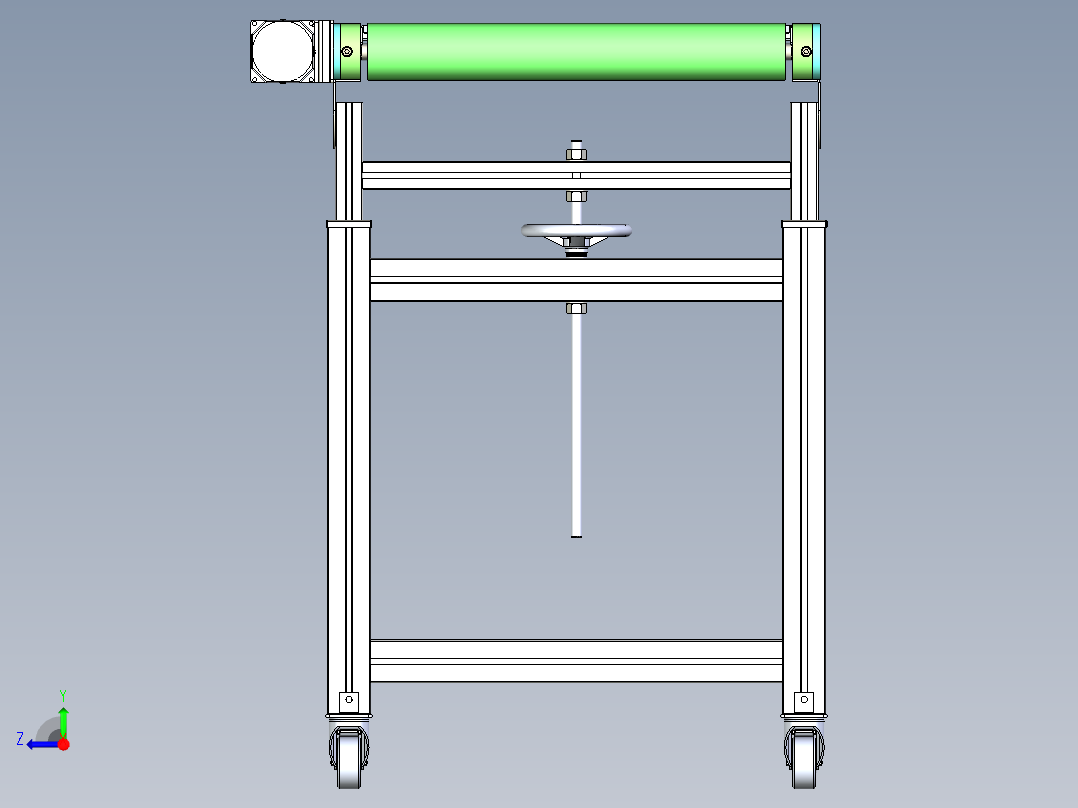 升降皮带机右视图