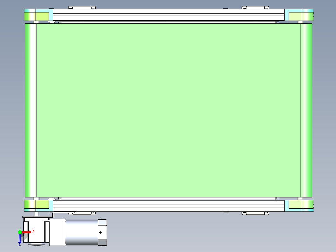 升降皮带机俯视图