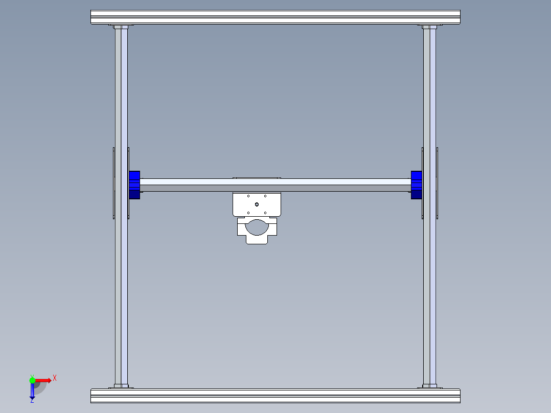 B2004560-激光切割机俯视图