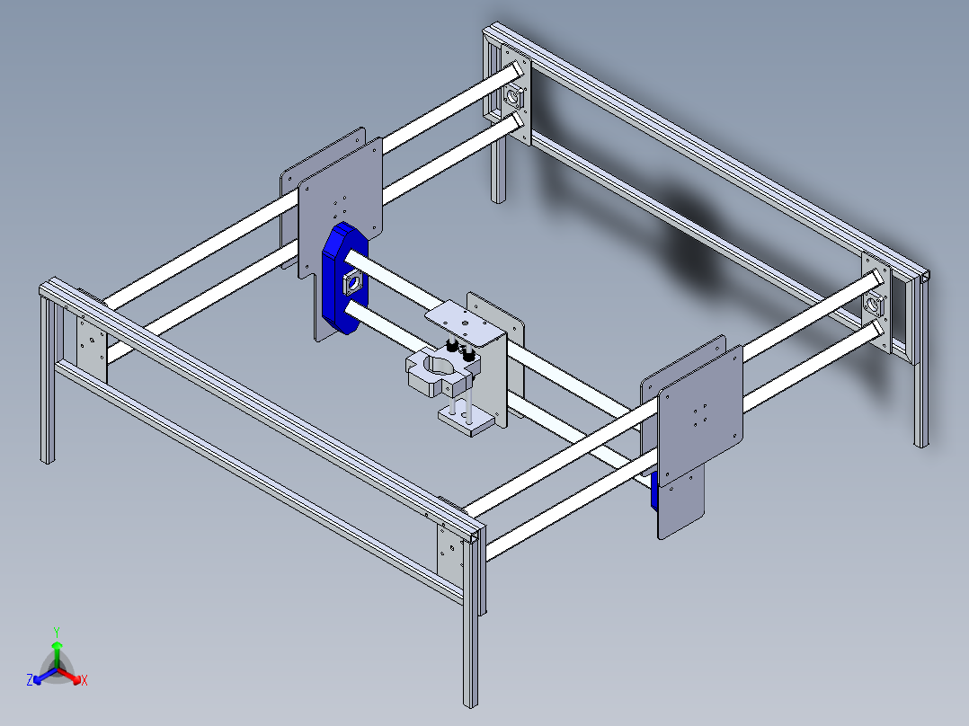 B2004560-激光切割机正等轴测图