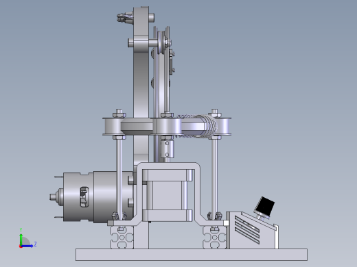 环形线圈绕线机左视缩略图