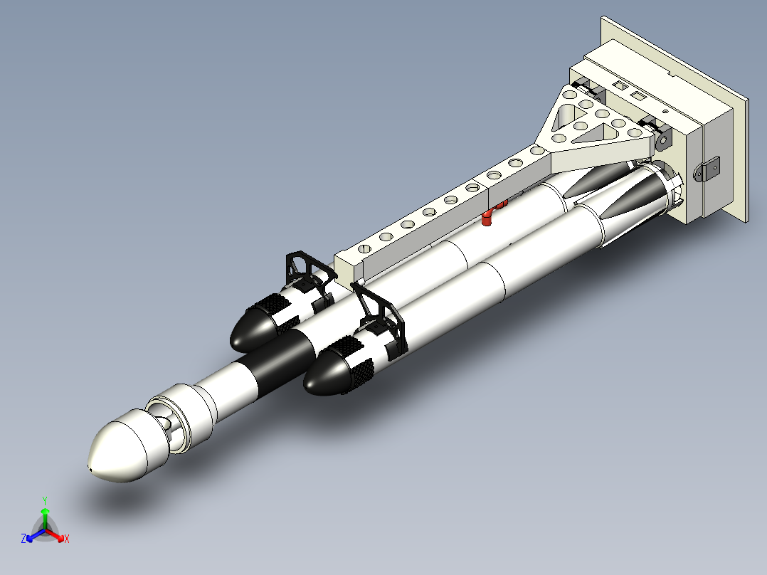 火箭(50)正等轴测图