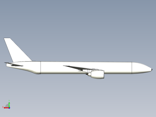 B2004126-波音777-300er模型后视缩略图