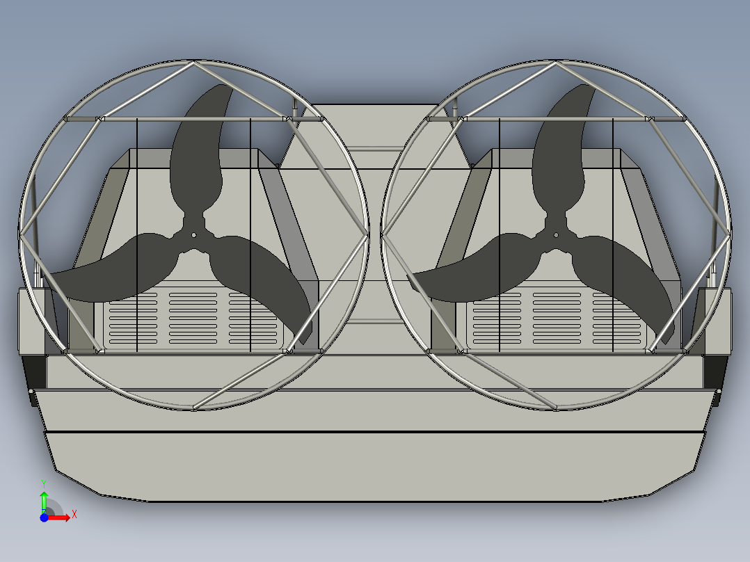 巡逻舰3D模型前视图