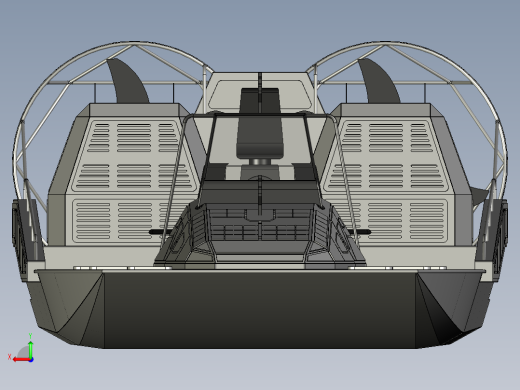 巡逻舰3D模型后视缩略图