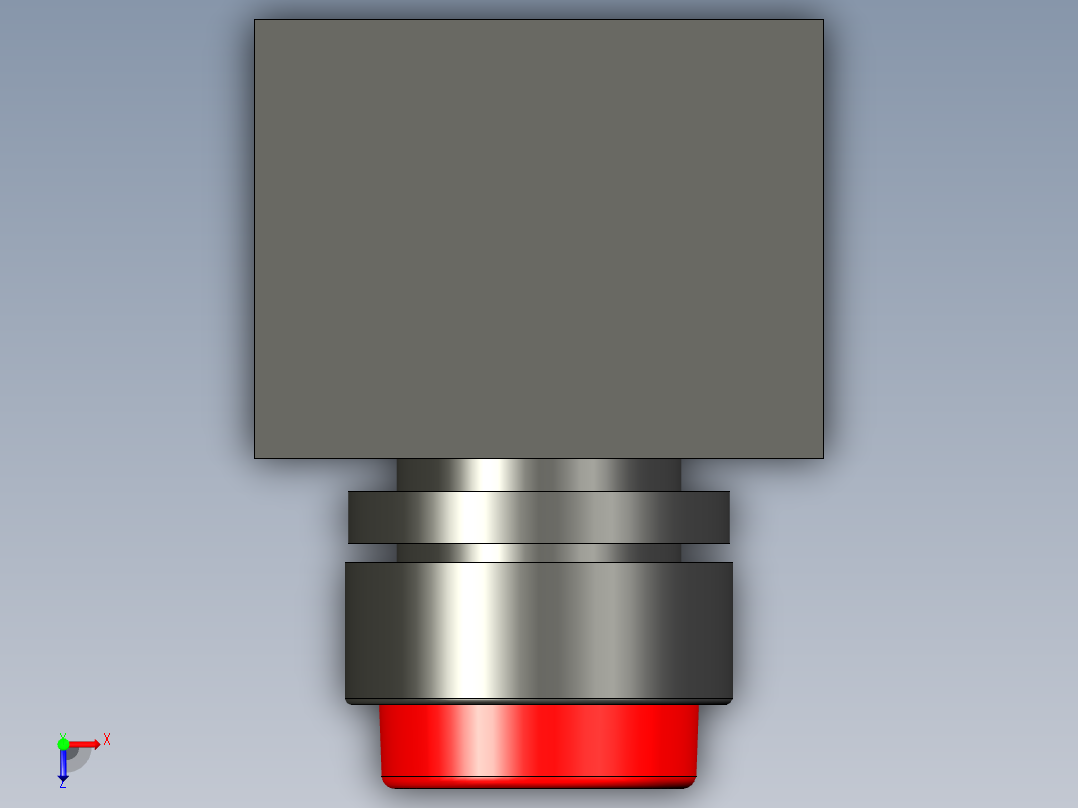 E4按钮开关俯视图