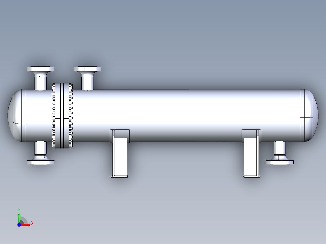 热交换器前视图