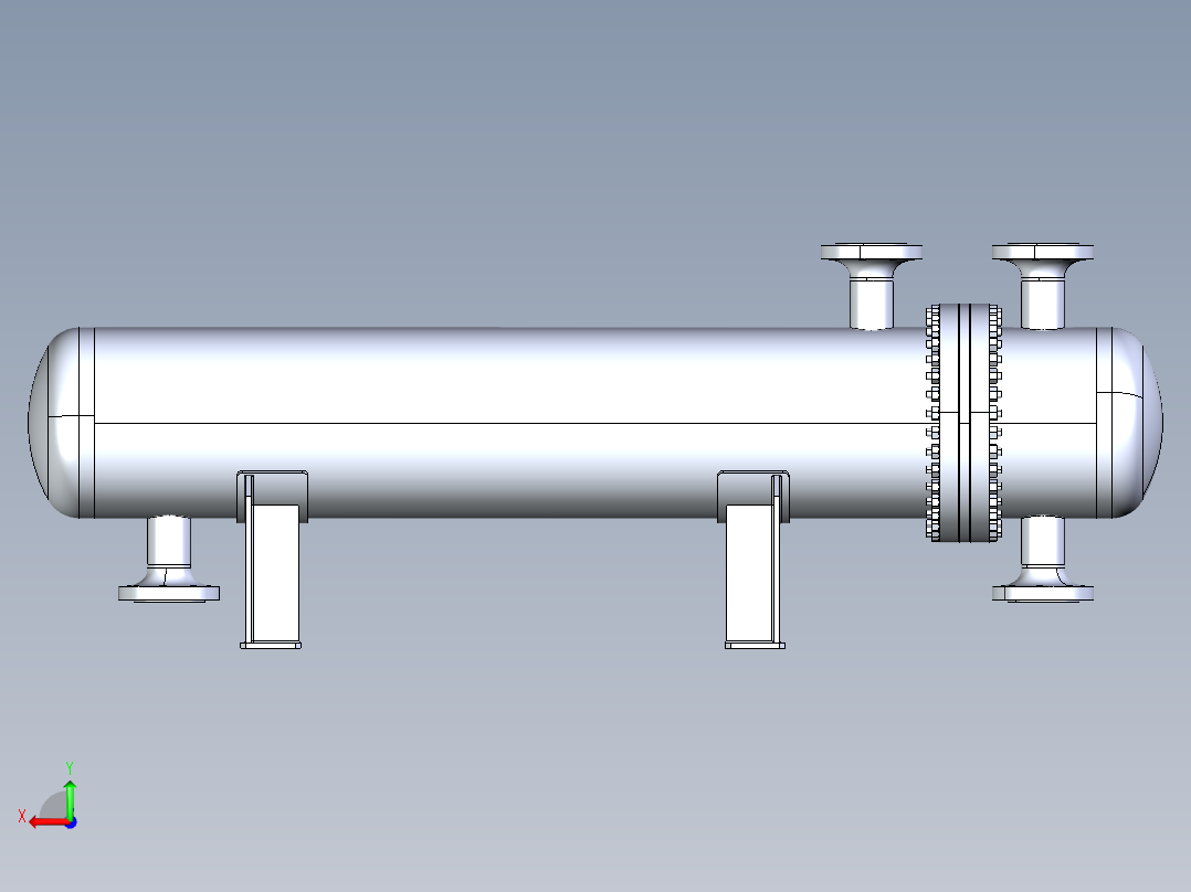 热交换器后视图