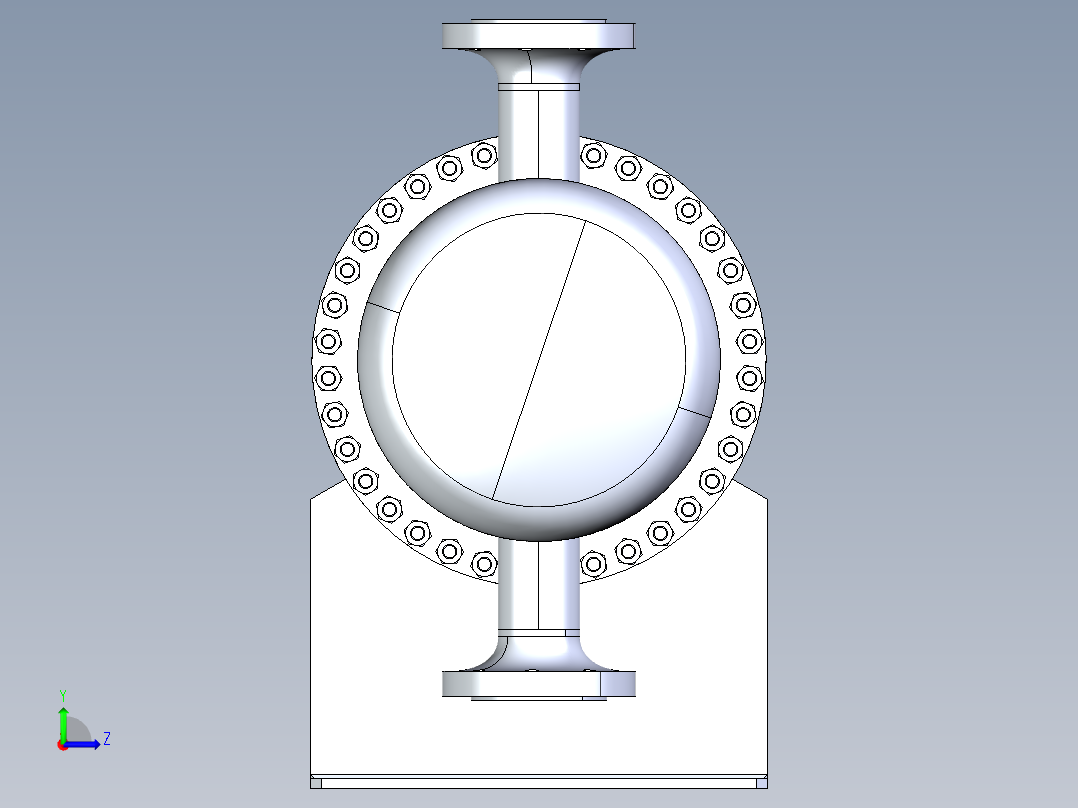 热交换器左视图