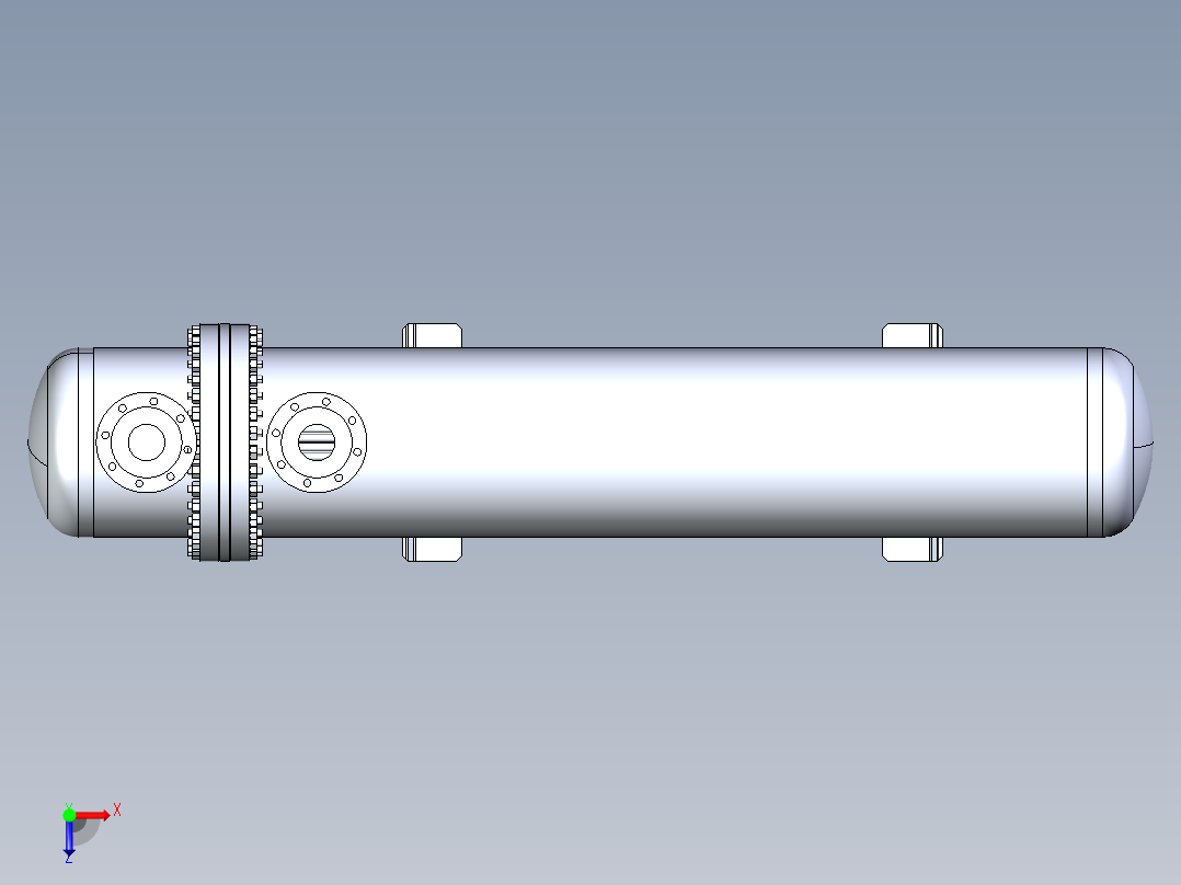 热交换器俯视图
