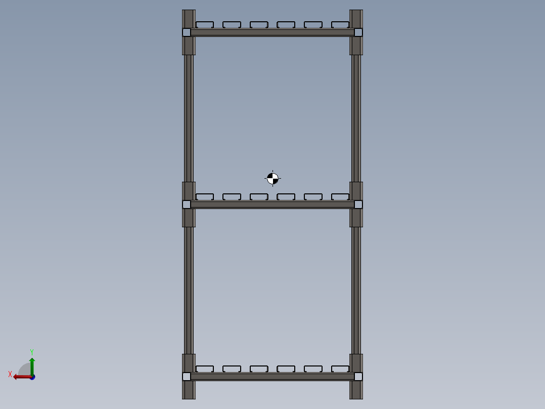 堆叠托盘后视图