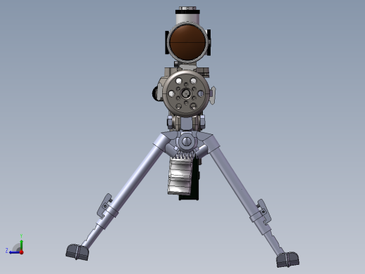 手枪左轮冲锋枪老式狙击步枪设计3D图纸656-3 2 STP SW UG X_T右视缩略图