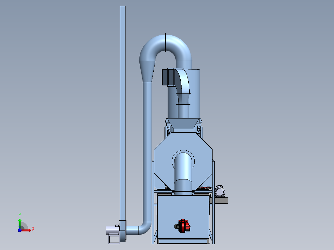 旋转干燥机前视图