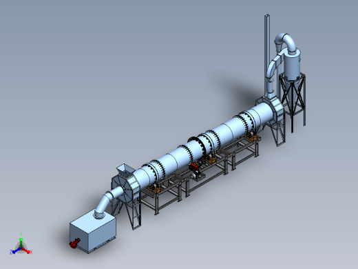 旋转干燥机正等轴测缩略图