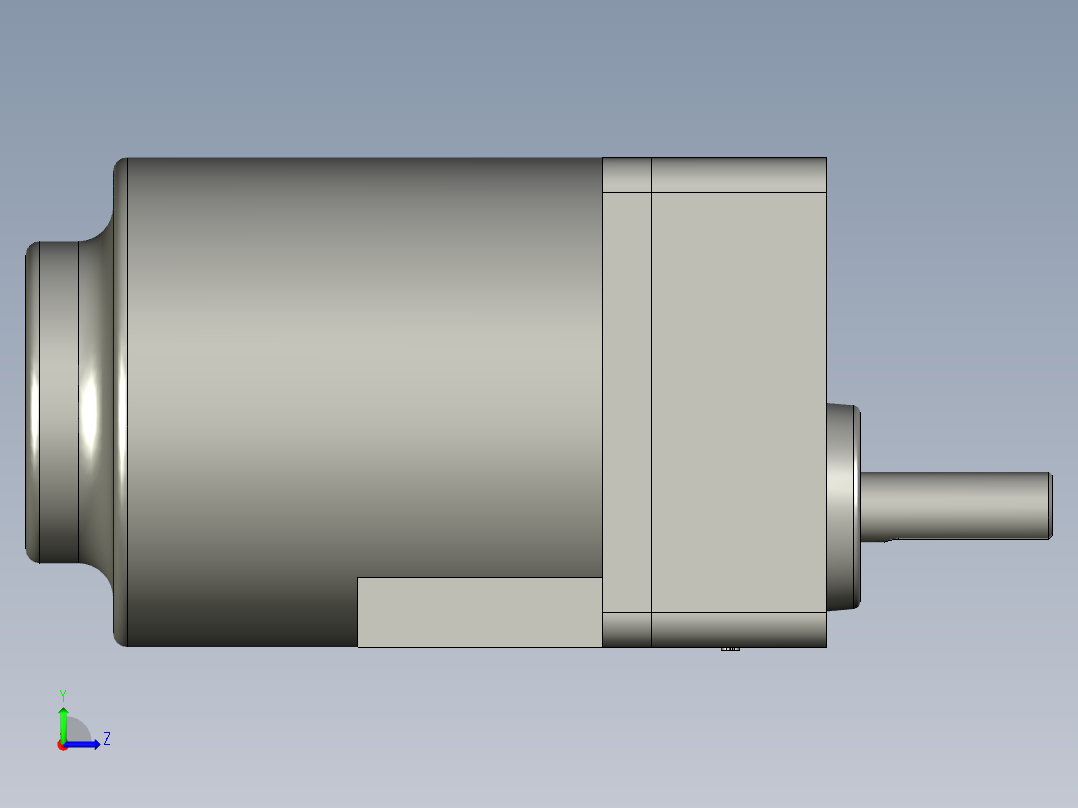 3RK15GN-C-B-SGN-15K卷纸马达左视图