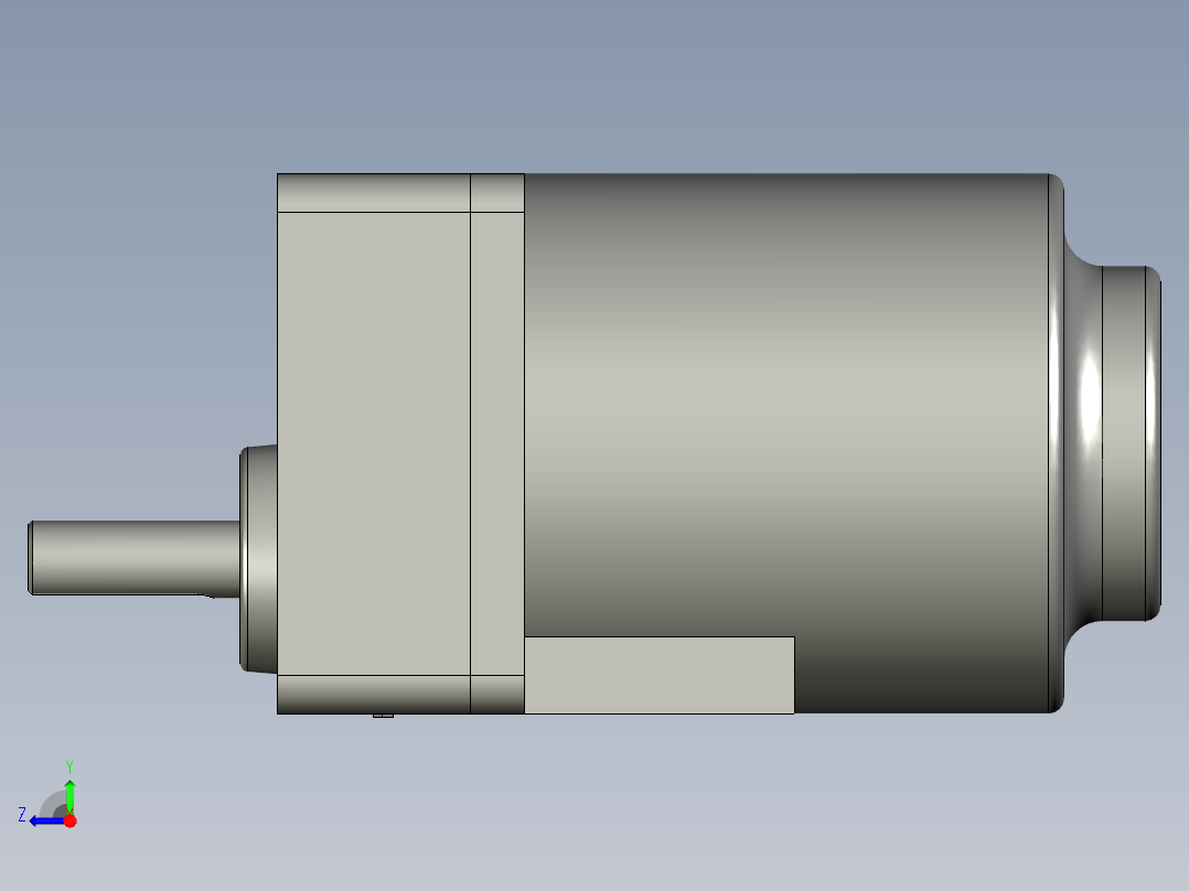3RK15GN-C-B-SGN-15K卷纸马达右视图