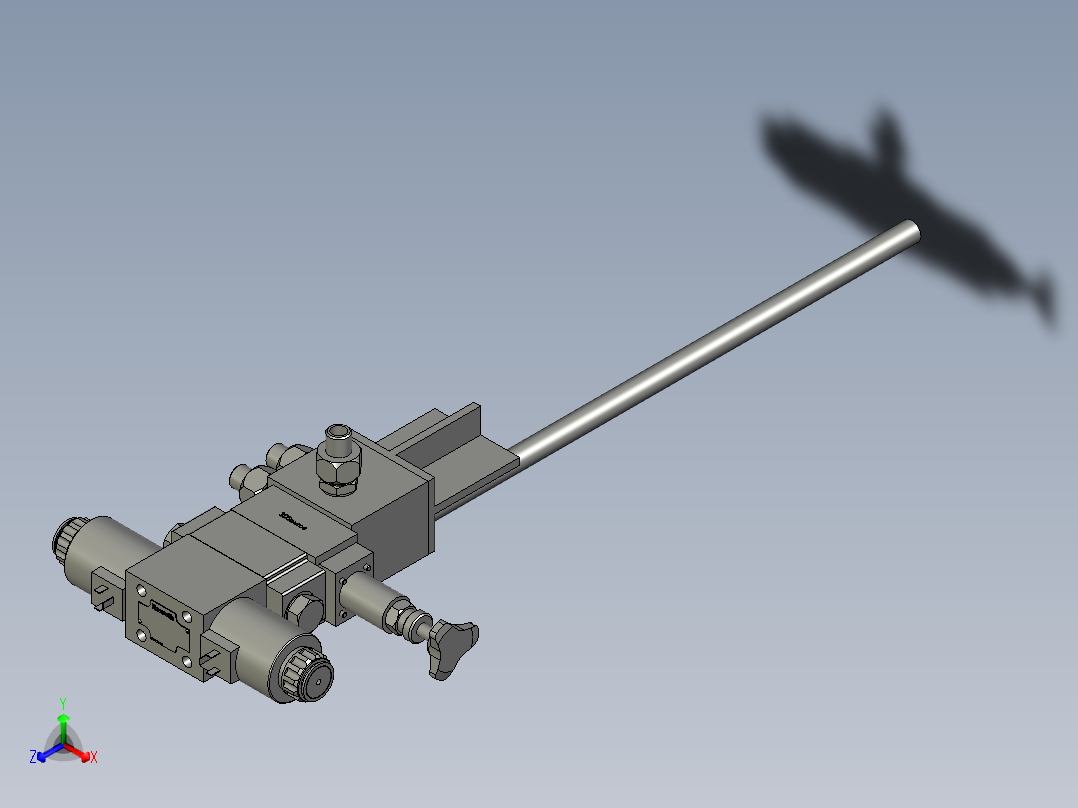 前门油缸油路块装配图1