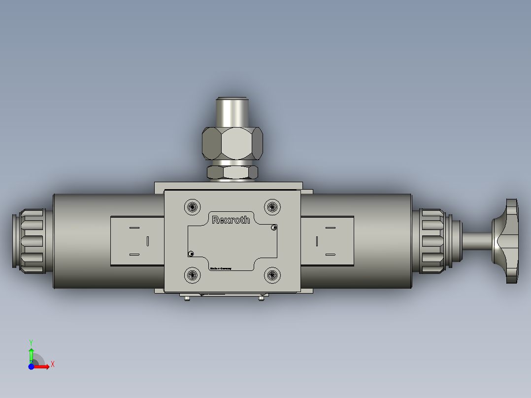 前门油缸油路块装配图1前视图