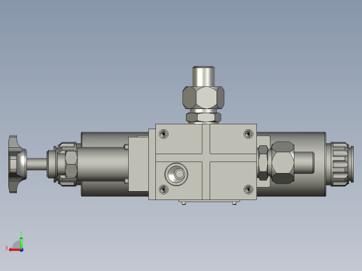 前门油缸油路块装配图1后视缩略图