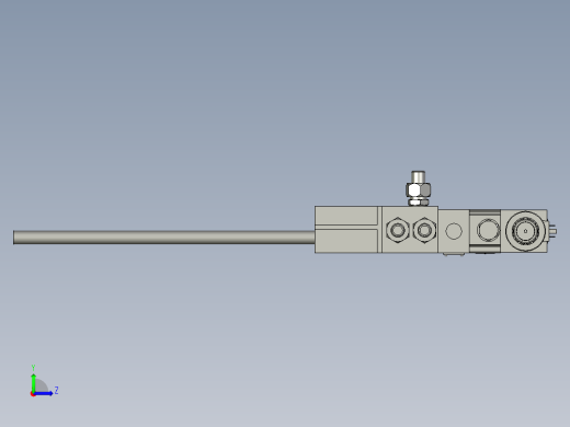 前门油缸油路块装配图1左视缩略图