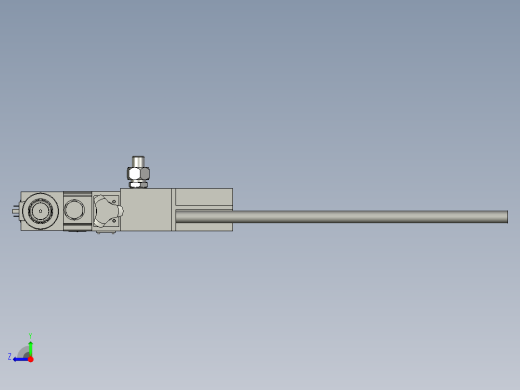 前门油缸油路块装配图1右视缩略图