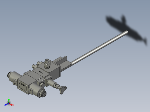 前门油缸油路块装配图1正等轴测缩略图