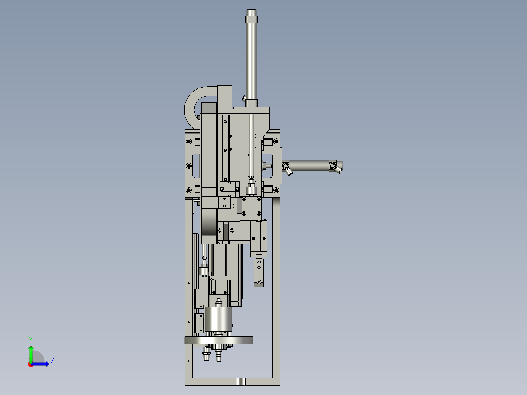 TP法兰-转子组装机构左视图