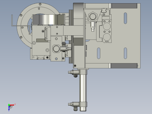 TP法兰-转子组装机构俯视缩略图