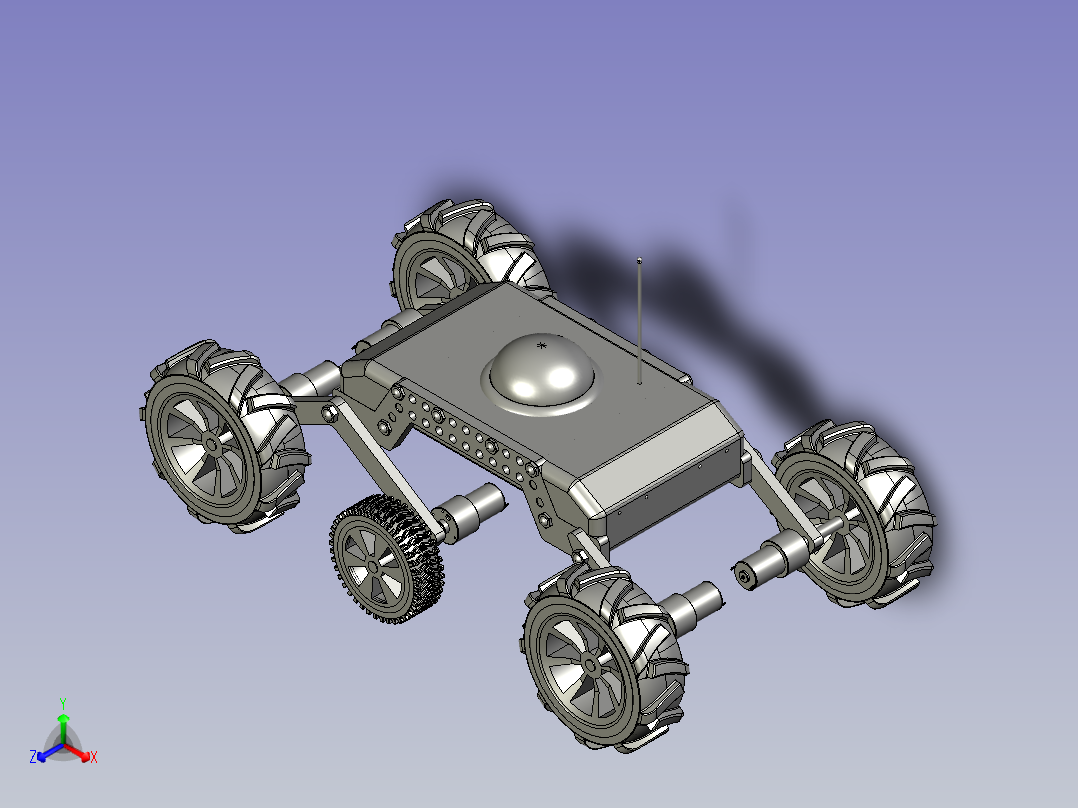 动态环境下无人地面车辆正等轴测图