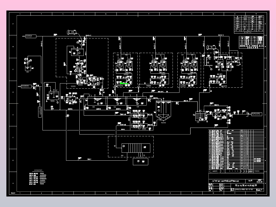 废水处理系统流程图