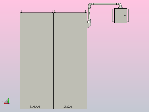 控制柜+控制箱+垂直墙座+转角+90箱体连接器后视缩略图