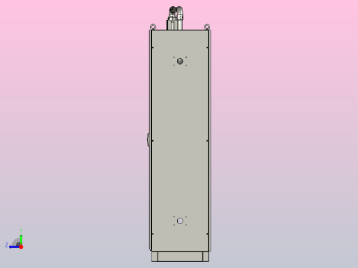 控制柜+控制箱+垂直墙座+转角+90箱体连接器右视缩略图