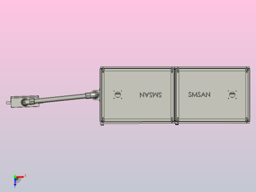 控制柜+控制箱+垂直墙座+转角+90箱体连接器俯视缩略图
